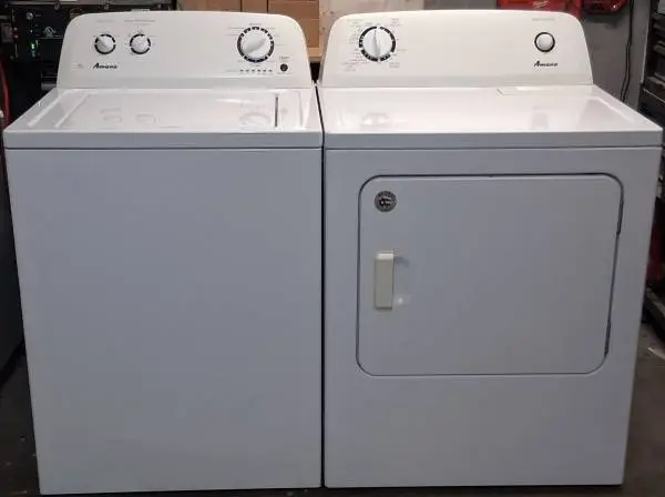 Amana washer and electric dryer set for sale.