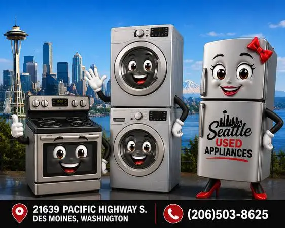 AFFORDABLE CERTIFIED FRIDGE WASHER DRYER STOVE STACKABLE FREE WARRANTY
