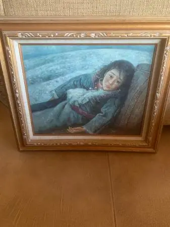 Tibetan Girl Oil On Canvas Original Oil Painting