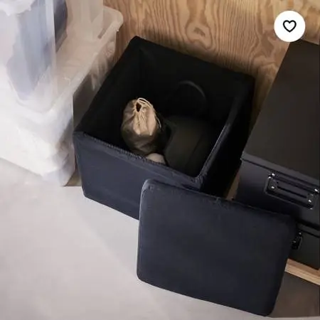 14 Bosnas Ikea 202.667.01 Black Storage Cube