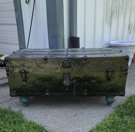 Black Trunk Coffee Table Storage