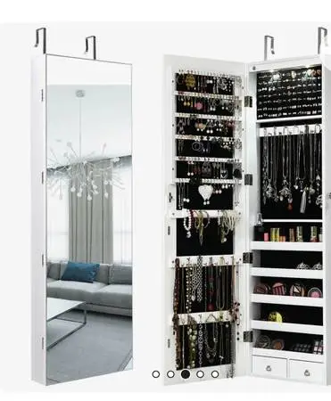 Wide Over-the-Door Jewelry Armoire