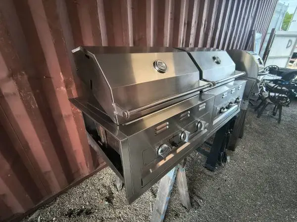 SS Lazy-Man Double Grill Built In Model # PN2116V Used
