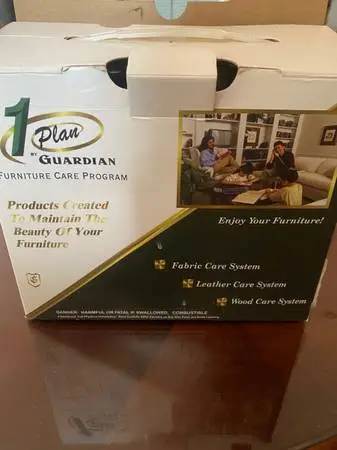 Furniture, care, products, for wood, fabric, and leather, complete kit