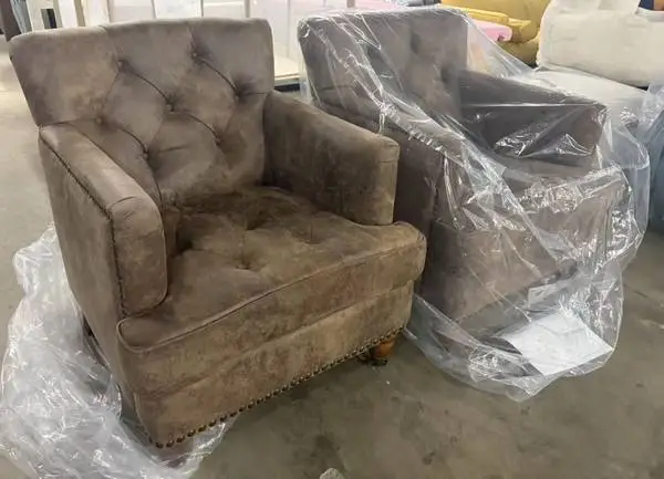 2Pcs Club Chair, Living Room Accent Chairs