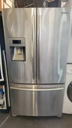 SAMSUNG STAINLESS FRENCH DOORS REFRIGERATOR 3 MONTHS WARRANTY N DELIVE