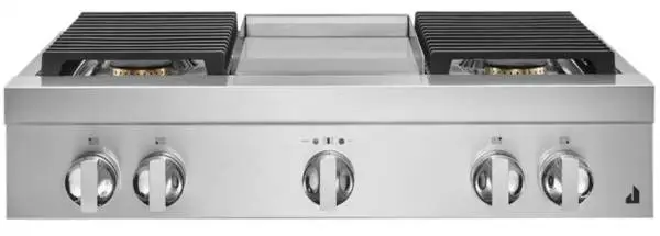 *Open Box* JennAir 36” Gas Rangetop – 4 Burners / Griddle – NOIR