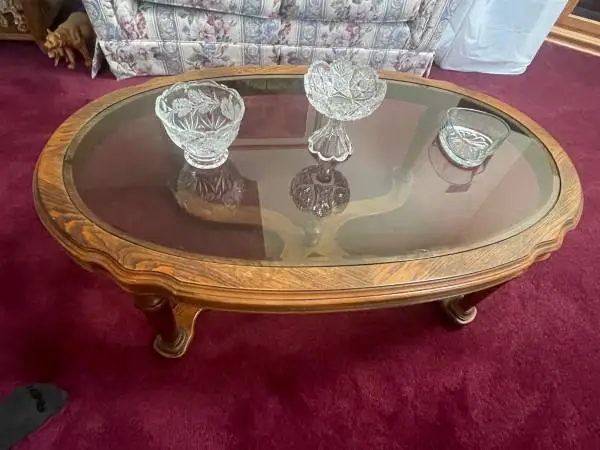 Glass Top Coffee Table