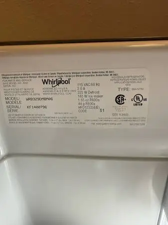 Whirlpool refrigerator