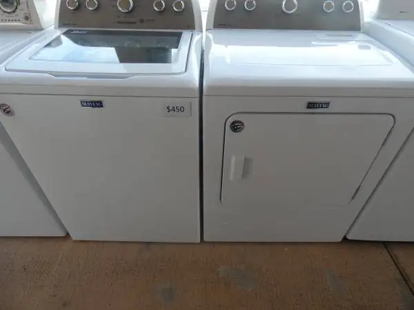 MAYTAG BRAVOS WASHER/GAS DRYER 90 day warranty some delivery