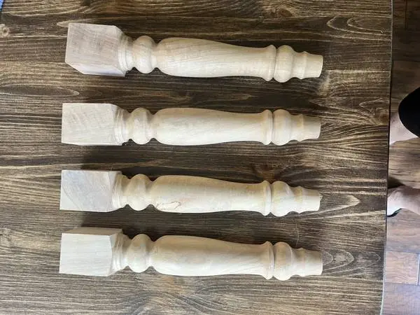 Table Legs Unfinished