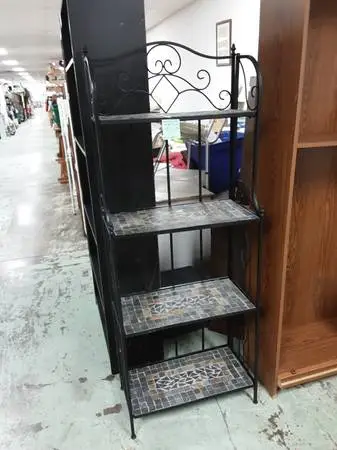 Metal and Tile Rack 10635