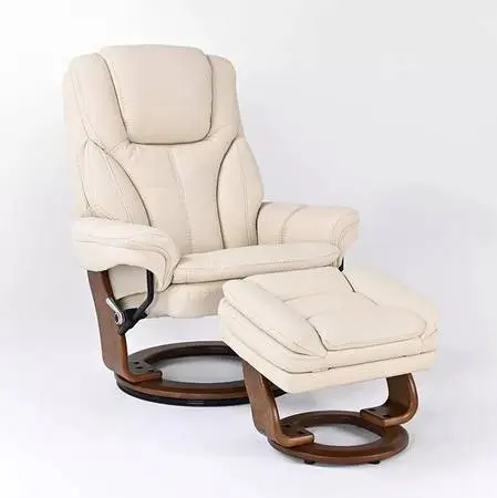 New leather stressfree recliner and storage ottoman - 4 color options