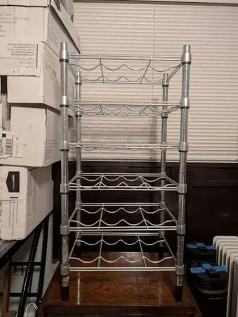 Stainless steel wine rack