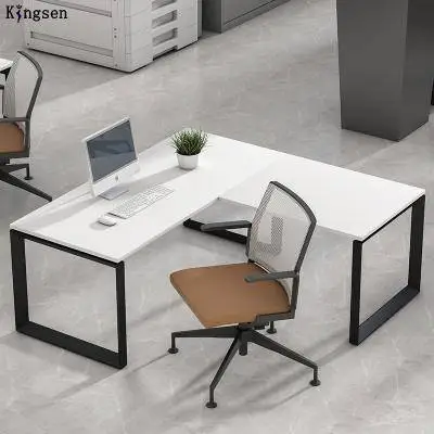 *9 colors 9 Sizes 30d New in Box L Shape Desk w/Metal U/Loop Leg