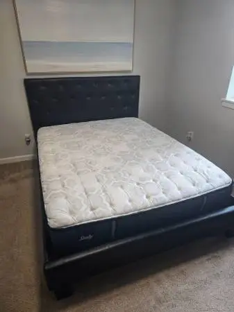 SOLD: Newer Queen Bedframe and Sealy Mattress