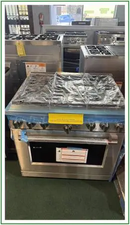 Café – 36-inch Gas Range with 6 Burners 6.2 Cu. Ft. – Stainless
