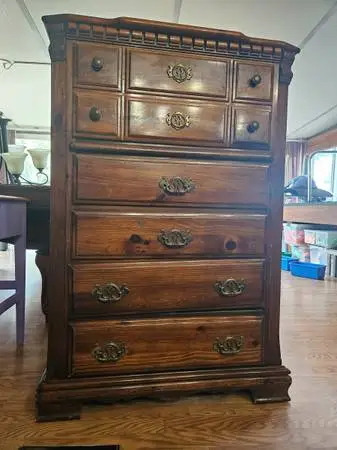 Solid wood dresser