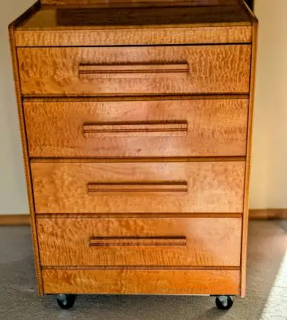 Rare Quilted Maple MCM Dresser