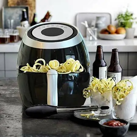 Electric Touch Screen 1500W Air Fryer Cooker Oil Less Dry Air Steam
