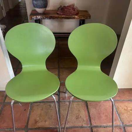 MCM Rondo style Chairs (2)- Avocado color