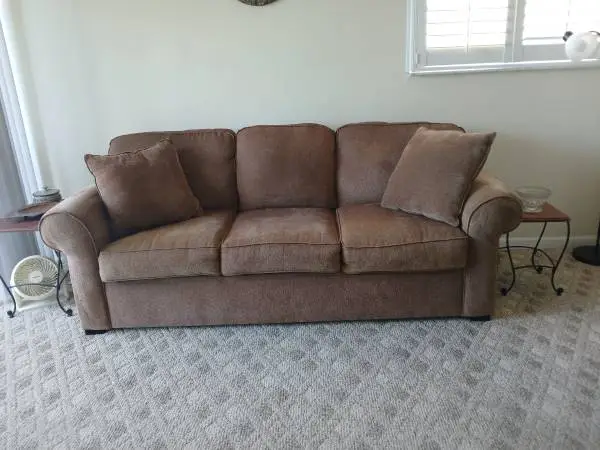 Couches with footstool