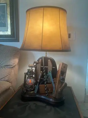 NIGHTWATCH LAMP Vintage Antique Carpenter Wood Worker HAND TOOL LIGHT
