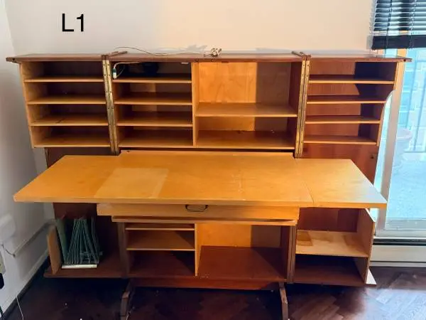 Rare Selfile Systemer Norwegian Mid Century Miniature Office Secretary Desk