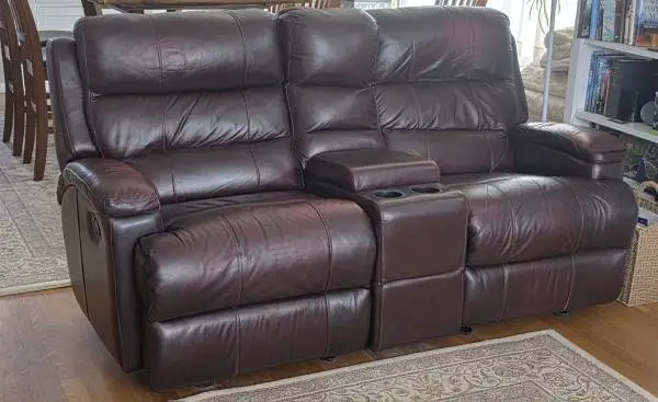 Flexsteel Dual Leather Recliner plus Console Set