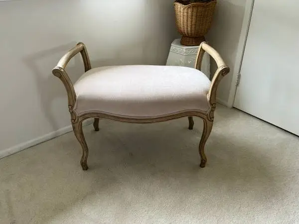 Brand New Pottery Barn Love Shack Fancy Vanity Bench