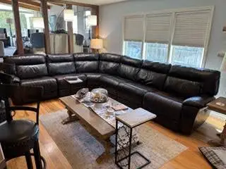 Leather sectional couch