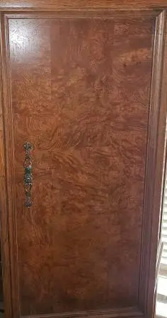 Solid wood armoire cabinet
