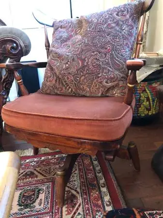 Vintage/ antique solid teak chair