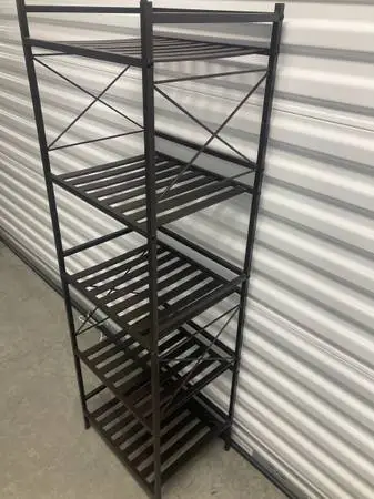 Shelf/rack/plant stand,metal,5 shelf,sturdy,clean,hlp dlvr.