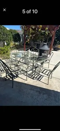 Glass Patio table