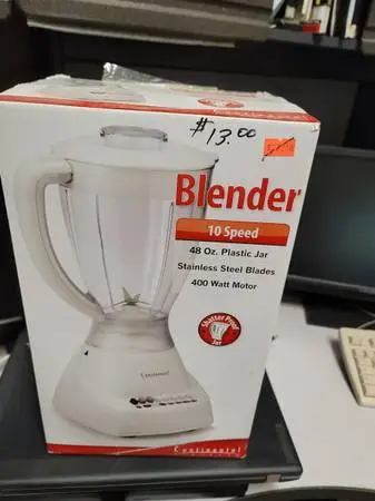 Continental Electric 10 Speed Blender NEW