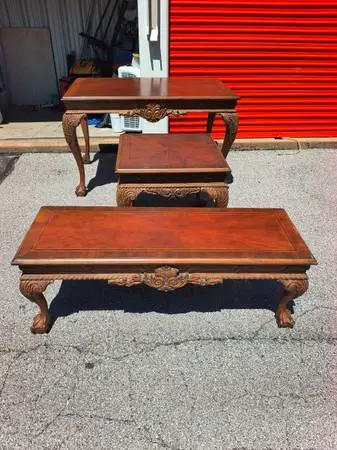 Solid wood 3pc.table set
