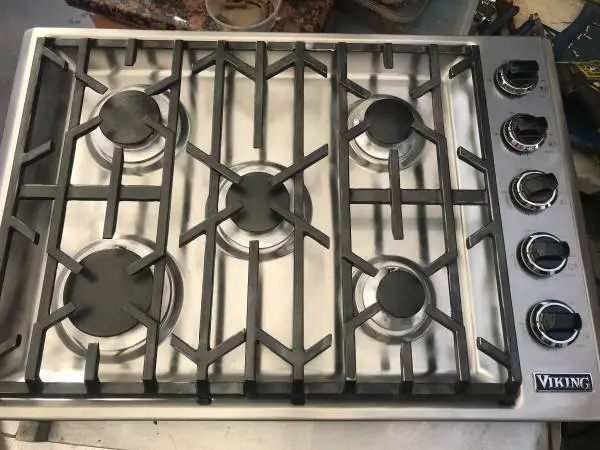 30 Viking  Stainless Cooktop, 5.