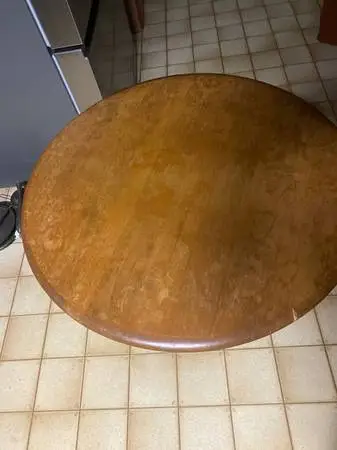 Vintage Round Two Tier Table