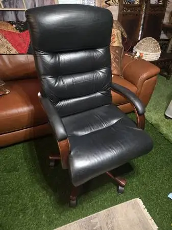 La-Z-Boy Luxury Executive Leather Office Chair | Premium Ergonomic | Solid Wood