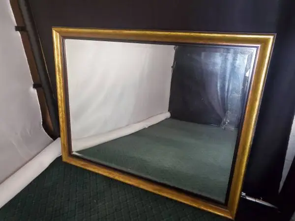 Large Wood framed mirror