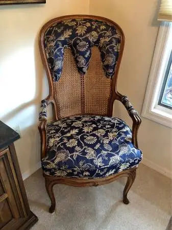 French Provincial Cane Back Armchair