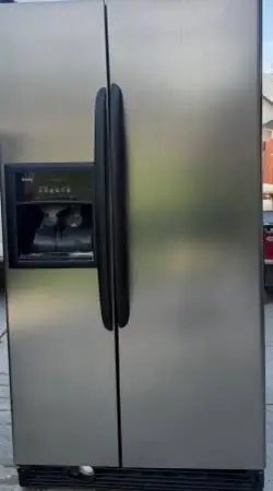 Double Door Stainless Steel Fridge