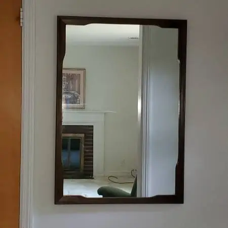 Wall Mirror with Wooden Frame