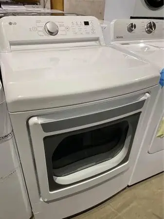 SALE: LG 7.3 Cu. Ft. Electric Dryer with Sensor Dry - White