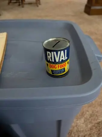 Vintage Rival dog food bank