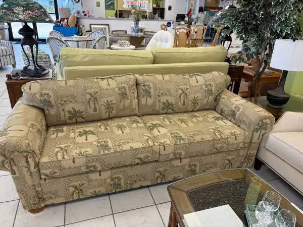Sale - Coastal Palm Tree Sofa by Stanley