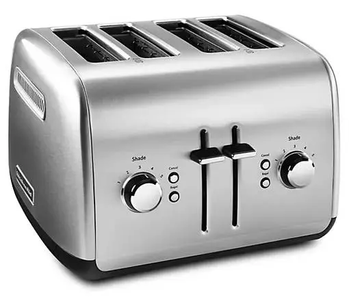 Very Nice KitchenAid 4 Slice Stainless Steel Heavy Duty Toaster