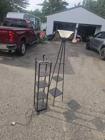 LAMPS TWO KNICK KNACK SHELF LAMPS YOU GET BOTH FOR $25 (CHEBOYGAN)