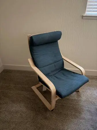 Rocking chair dark blue